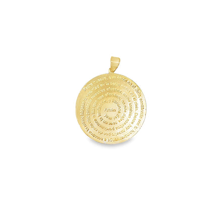 Filled Prayer Pendant, Religious jewelry, Catholic Jewelry (A96)